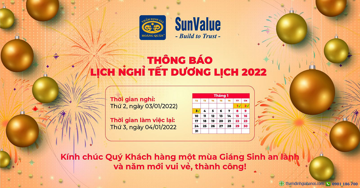 thông báo nghỉ tết 2022, cong ty hoang quan nghỉ tet