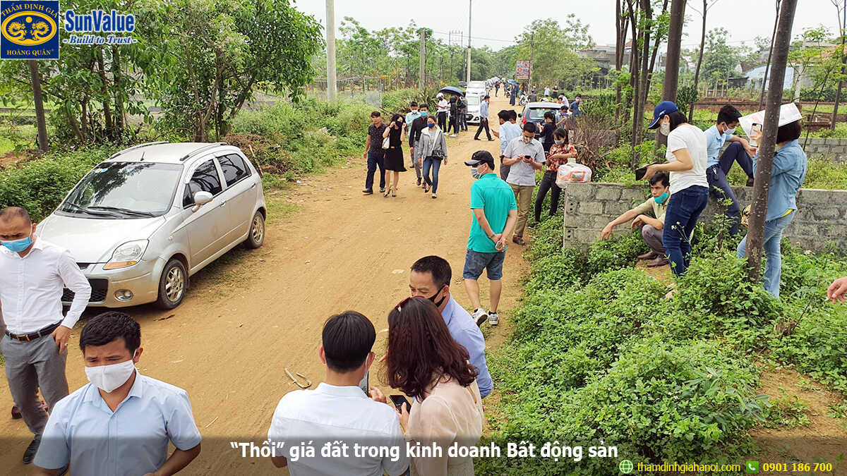 thổi giá đất, đầu cơ bất động sản, định giá bds